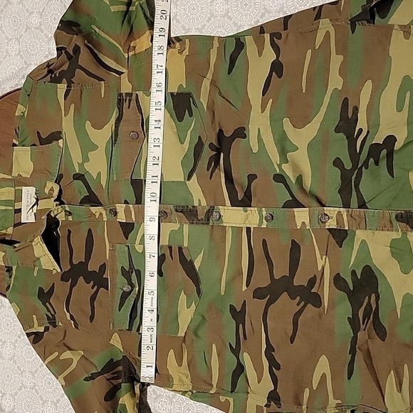 Denim & Supply Ralph Lauren Green Brown Camouflage Button-down Shirt Size Medium - Picture 7 of 9